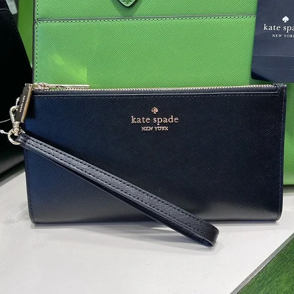 Kate Spade Madison Double Zip Wristlet Wallet Phone Case Black NWT Kate Spade Madison Double Zip Wristlet Wallet Phone Case Black NWT
